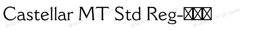Castellar MT Std Reg字体转换